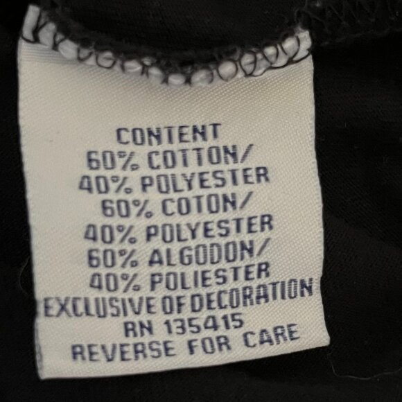 COOGI Australia Black V-Neck Embroidered T-Shirt, Size 3X - Picture 8 of 11